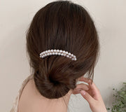 ヘアコーム 夜会巻きコーム レディース ヘアアクセサリー 女性用 フェイクパール パール調 ラインストーン 髪飾り 留袖 和服 七五三 卒業式 入学式 結婚式 母親 髪留め キラキラ おしゃれ かわいい 華やか 上品 エレガント フェミニン 大人女子 婦人用