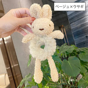 シュシュ ヘアゴム レディース 大人 ヘアアクセサリー ふわふわ もこもこ フェイクファー ウサギ クマ うさぎ くま おしゃれ かわいい 存在感 インパクト 髪留め ヘアアレンジ まとめ髪 ギフト プレゼント 贈り物 女性用 女子
