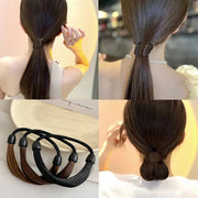 ヘアゴム 2個セット ウィッグゴム ヘアアクセサリー レディース 女性 髪ゴム 髪留め ゴム隠し 結び目隠し ストレート ヘアアレンジ 便利 簡単 ファッション小物