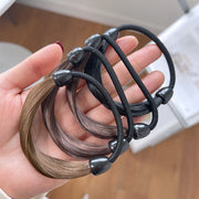 ヘアゴム 2個セット ウィッグゴム ヘアアクセサリー レディース 女性 髪ゴム 髪留め ゴム隠し 結び目隠し ストレート ヘアアレンジ 便利 簡単 ファッション小物
