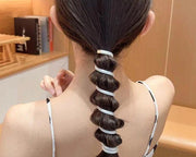コイルポニーフック コイルアップポニー 女性用 ヘアアクセサリー 髪留め 髪飾り スプリングヘアゴム ワイヤーポニー スパイラル