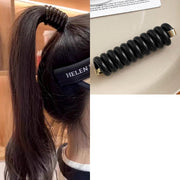 コイルポニーフック コイルアップポニー 女性用 ヘアアクセサリー 髪留め 髪飾り スプリングヘアゴム ワイヤーポニー スパイラル