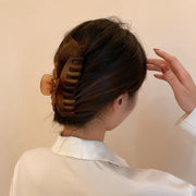 バンスクリップ ヘアクリップ レディース 女性 ヘアアクセサリー べっ甲風 半透明 髪飾り 髪留め ヘアアレンジ まとめ髪 定番 大人かわいい 上品 おしゃれ 普段使い