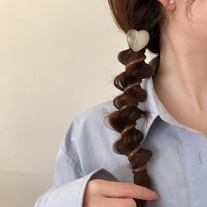 コイルポニー レディース 女性用 ヘアアクセサリー スパイラルポニー ハート 商品画像3