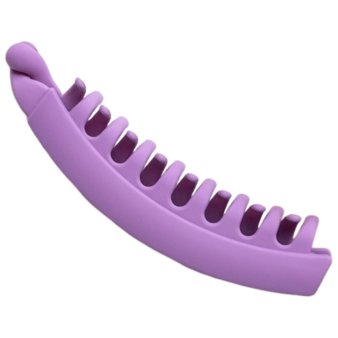 バナナクリップ ヘアクリップ レディース 女性 婦人 ヘアアクセサリー パープル バリエーション画像