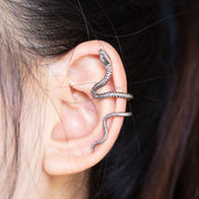 イヤーカフ イヤークリップ 単品 片耳用 レディース 女性 メンズ 男性 アクセサリー 蛇 ヘビ へび 存在感 大きめ 格好いい かっこいい おしゃれ プレゼント ギフト ファッション小物