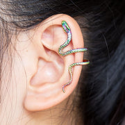 イヤーカフ イヤークリップ 単品 片耳用 レディース 女性 メンズ 男性 アクセサリー 蛇 ヘビ へび 存在感 大きめ 格好いい かっこいい おしゃれ プレゼント ギフト ファッション小物