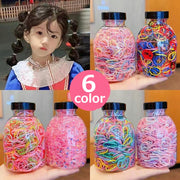 ヘアゴム 約1000本セット ヘアアクセサリー キッズ 子供 ガールズ 女の子 レディース 女性 小さめ カラフル かわいい おしゃれ 髪ゴム まとめ髪 ヘアアレンジ デイリー 大容量 たっぷり 使い捨て
