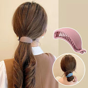 ヘアクリップ バナナクリップ レディース ヘアアクセサリー 髪留め 髪飾り まとめ髪 ヘアアレンジ カーブ 幅広 マットカラー 女性用 婦人用 簡単 シンプル おしゃれ ロングヘア 普段使い デイリー
