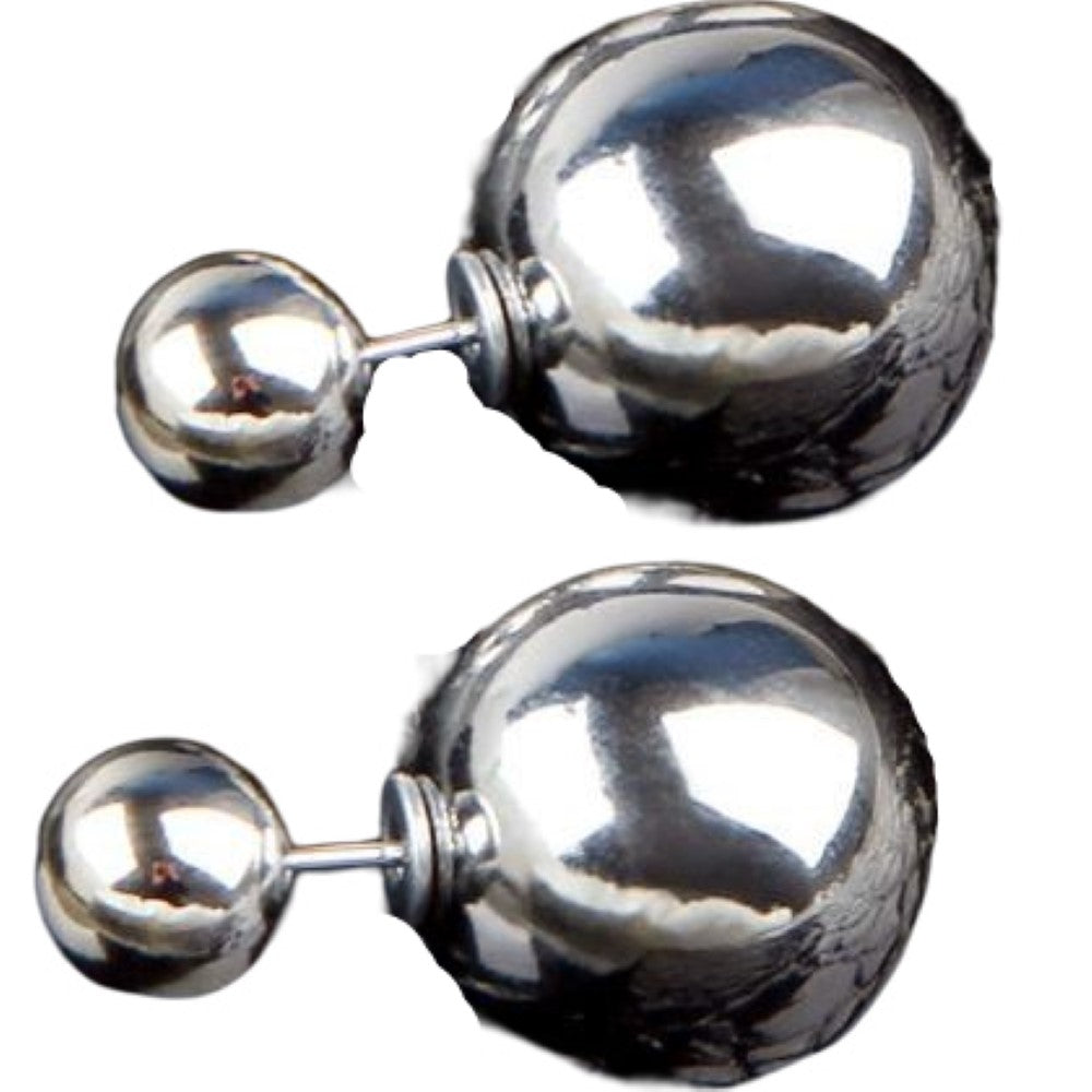 ピアス スタッドピアス レディース アクセサリー バックキャッチ付き ボール シルバー バリエーション画像