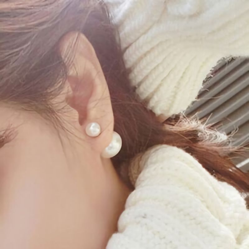 ピアス スタッドピアス レディース アクセサリー バックキャッチ付き ボール 商品画像2