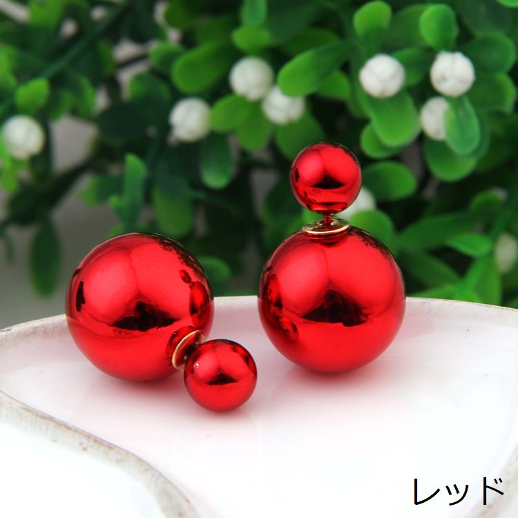 ピアス スタッドピアス レディース アクセサリー バックキャッチ付き ボール 商品画像3