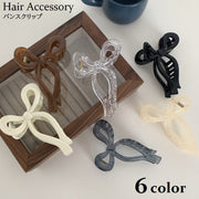 ヘアクリップ バンスクリップ リボン型 レディース ヘアアクセサリー 髪留め 髪飾り まとめ髪 ヘアアレンジ 挟む 簡単 女性 婦人 可愛い おしゃれ お出掛け
