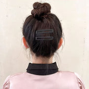 ヘアピン 2本セット レディース ヘアアクセサリー パッチン留め スリーピン 髪留め つや消し まとめ髪 シンプル 普段使い おしゃれ