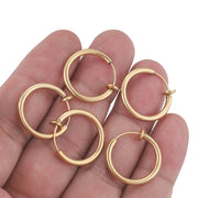 フープイアリング カン付 イアリングパーツ ノンホールピアス サークル 輪っか 手作りパーツ ハンドメイド アクセサリー10mm 12mm 14mm DIY 耳飾り
