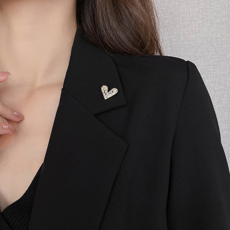 ブローチ ピンブローチ レディース アクセサリー ハート ビジュー 商品画像2