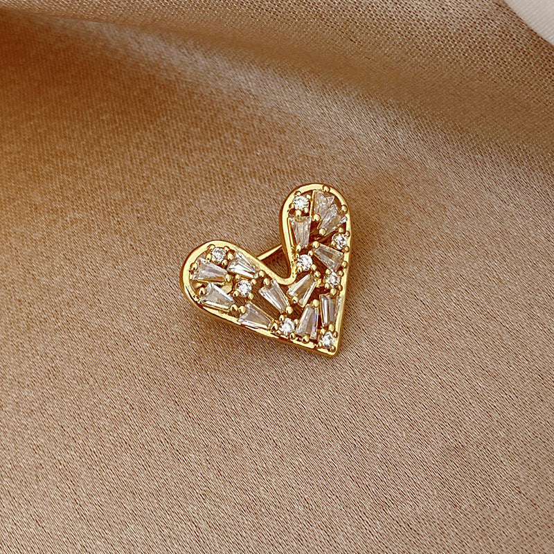 ブローチ ピンブローチ レディース アクセサリー ハート ビジュー 商品画像3