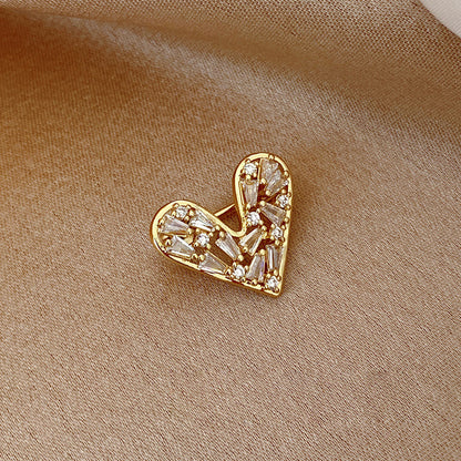 ブローチ ピンブローチ レディース アクセサリー ハート ビジュー 商品画像3