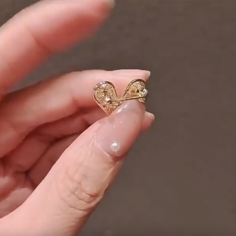 ブローチ ピンブローチ レディース アクセサリー ハート ビジュー 商品画像5