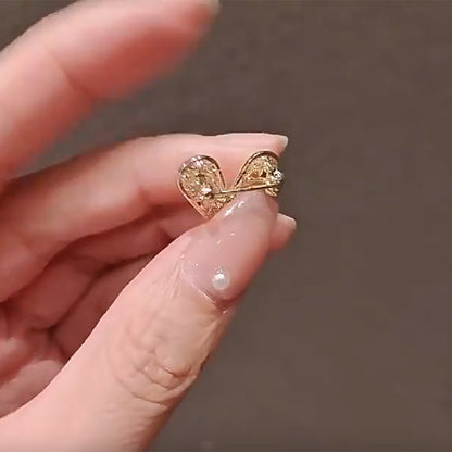 ブローチ ピンブローチ レディース アクセサリー ハート ビジュー 商品画像5