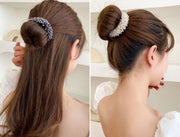 シニヨンメーカー お団子メーカー 髪留め レディース 女性 ヘアアクセサリー ファッション雑貨 ワイヤー式 ワイヤータイプ ビーズ ピンク ブルー カラフル グリーン 可愛い キュート フェミニン おしゃれ
