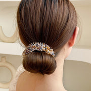シニヨンメーカー お団子メーカー 髪留め レディース 女性 ヘアアクセサリー ファッション雑貨 ワイヤー式 ワイヤータイプ ビーズ ピンク ブルー カラフル グリーン 可愛い キュート フェミニン おしゃれ