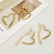 ピアス スタッドピアス イヤリング イヤークリップ レディース 女性 アクセサリー バックキャッチ ピアス 揺れる ハート ゴールドカラー シルバーカラー シンプル お洒落 可愛い ファッション小物 ギフト プレゼント