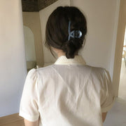 ヘアクリップ バンスクリップ ヘアアクセサリー レディース シンプル 無地 べっ甲柄 大きめ ハーフアップ 上品 髪留め ヘアアレンジ 髪飾り オフィス カジュアル 大人かわいい お出かけ おしゃれ 女児 ブラウン 茶 グリーン 緑 ブルー 青 ピンク ネイビー 紺 ブラック 黒 クリア 透明 シック 女性 女の子
