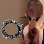 ヘアゴム 髪ゴム 同色2本セット 同デザイン2本セット レディース 女性 ヘアアクセサリー ファッション雑貨 ビーズ シンプル カジュアル ポップ フェミニン ガーリー 華やか おしゃれ