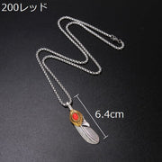 ネックレス ペンダント チェーン メンズ レディース アクセサリー プレゼント 誕生日 フェザー 羽根 インディアンジュエリー風 おしゃれ お洒落 かっこいい カッコイイ 男女兼用 ユニセックス 男性 女性 彼氏 彼女 夫 妻 旦那 嫁 恋人 友達 ギフト 贈り物 記念日 父の日 母の日 バレンタインデー ホワイトデー