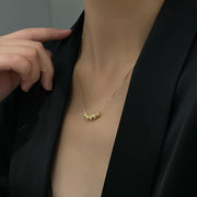 ネックレス アクセサリー レディース 女性用 ファッション小物 ビーンズ 豆 変形 丸型 おしゃれ かわいい シンプル エレガント 上品 プレゼント ギフト 誕生日 記念日
