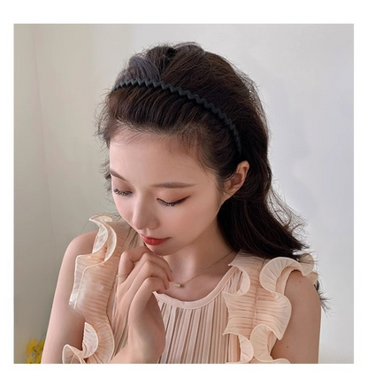 カチューシャ レディース ヘアアクセサリー ウェーブ ヘアバンド 細め 商品画像4
