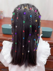 ブレイズビーズ 100個入り キッズ 子供用 女の子 ヘアアクセサリー 髪飾り ヘアアレンジ ヘアリング ヘアビーズ 留め具 ドレッドヘア 三つ編み 可愛い おしゃれ