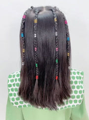 ブレイズビーズ 100個入り キッズ 子供用 女の子 ヘアアクセサリー 髪飾り ヘアアレンジ ヘアリング ヘアビーズ 留め具 ドレッドヘア 三つ編み 可愛い おしゃれ