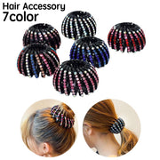 ヘアクリップ ヘアリング マルチクリップ レディース 女性 ヘアアクセサリー ラインストーン キラキラ 髪留め まとめ髪 ポニーテール お団子ヘア ヘアアレンジ 髪飾り 可愛い おしゃれ ファッション小物