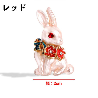 ブローチ ピンブローチ レディース 女性 アクセサリー ウサギ 商品画像4