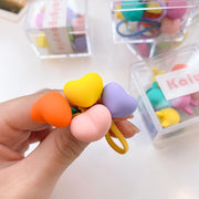 ヘアゴム 10本入りセット キッズ 子供用 ヘアアクセサリー ハート 星 ウサギ アニマル 動物 かわいい おしゃれ カラフル まとめ髪 ヘアアレンジ