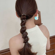 コイルポニー コイルアップポニー ヘアゴム レディース ヘアアクセサリー パール調 ポニーテール くるくる かわいい おしゃれ きれいめ ヘアアレンジ