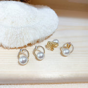 ピアス イヤリング スタッドピアス クリップ式 両耳用 アクセサリー レディース 女性 婦人 サークル パール調 ラインストーン かわいい おしゃれ 上品 ギフト プレゼント ファッション小物