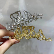 ヘアクリップ バンスクリップ ヘアアクセサリー レディース 女性 大きめ ゴールドカラー シルバーカラー くねくね シンプル お洒落 ヘアアレンジ お出かけ 普段使い プレゼント 贈り物 プチギフト