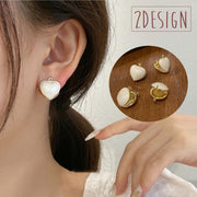 ピアス フープピアス 両耳用 レディース 女性 アクセサリー 耳飾り ハート サークル 丸 円 大ぶり ワンタッチ キャッチレス シンプル かわいい 上品 キュート ガーリー 定番 おしゃれ プレゼント ギフト 記念日 フォーマル パーティ お出かけ 白