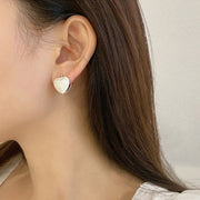 ピアス フープピアス 両耳用 レディース 女性 アクセサリー 耳飾り ハート サークル 丸 円 大ぶり ワンタッチ キャッチレス シンプル かわいい 上品 キュート ガーリー 定番 おしゃれ プレゼント ギフト 記念日 フォーマル パーティ お出かけ 白