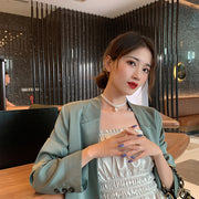チョーカー ネックレス レディース 女性 アクセサリー パール調 フェイクパール 華やか おしゃれ 大人可愛い 首飾り ブライダル パーティ ギフト プレゼント ファッション小物