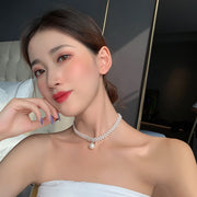 チョーカー ネックレス レディース 女性 アクセサリー パール調 フェイクパール 華やか おしゃれ 大人可愛い 首飾り ブライダル パーティ ギフト プレゼント ファッション小物
