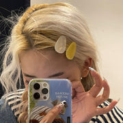 ヘアクリップ くちばしクリップ 2個セット ヘアアクセサリー レディース 髪飾り 髪留め ヘアアレンジ まとめ髪 前髪 サイド マーブル柄 おしゃれ かわいい お出かけ ギフト プレゼント 贈り物 カジュアル デイリー 普段使い 女性用