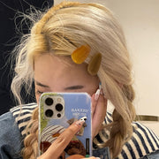 ヘアクリップ くちばしクリップ 2個セット ヘアアクセサリー レディース 髪飾り 髪留め ヘアアレンジ まとめ髪 前髪 サイド マーブル柄 おしゃれ かわいい お出かけ ギフト プレゼント 贈り物 カジュアル デイリー 普段使い 女性用