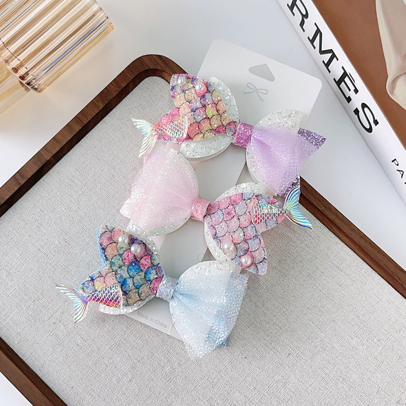 ヘアゴム ヘアクリップ 2個セット ヘアアクセサリー 髪飾り キッズ 商品画像3
