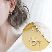 スタッドピアス 両耳用 レディース アクセサリー 女性用 小粒 小さめ ムーン ドロップ リング サークル 揺れる おしゃれ かわいい 上品 カジュアル デイリー お出かけ デート ナチュラル フェミニン ギフト プレゼント 贈り物 普段使い 婦人用