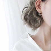 スタッドピアス 両耳用 レディース アクセサリー 女性用 小粒 小さめ ムーン ドロップ リング サークル 揺れる おしゃれ かわいい 上品 カジュアル デイリー お出かけ デート ナチュラル フェミニン ギフト プレゼント 贈り物 普段使い 婦人用