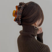 バンスクリップ ヘアクリップ レディース 女性 ヘアアクセサリー 髪飾り 髪留め 半透明 シンプル 定番 大人 まとめ髪 ヘアアレンジ おしゃれ